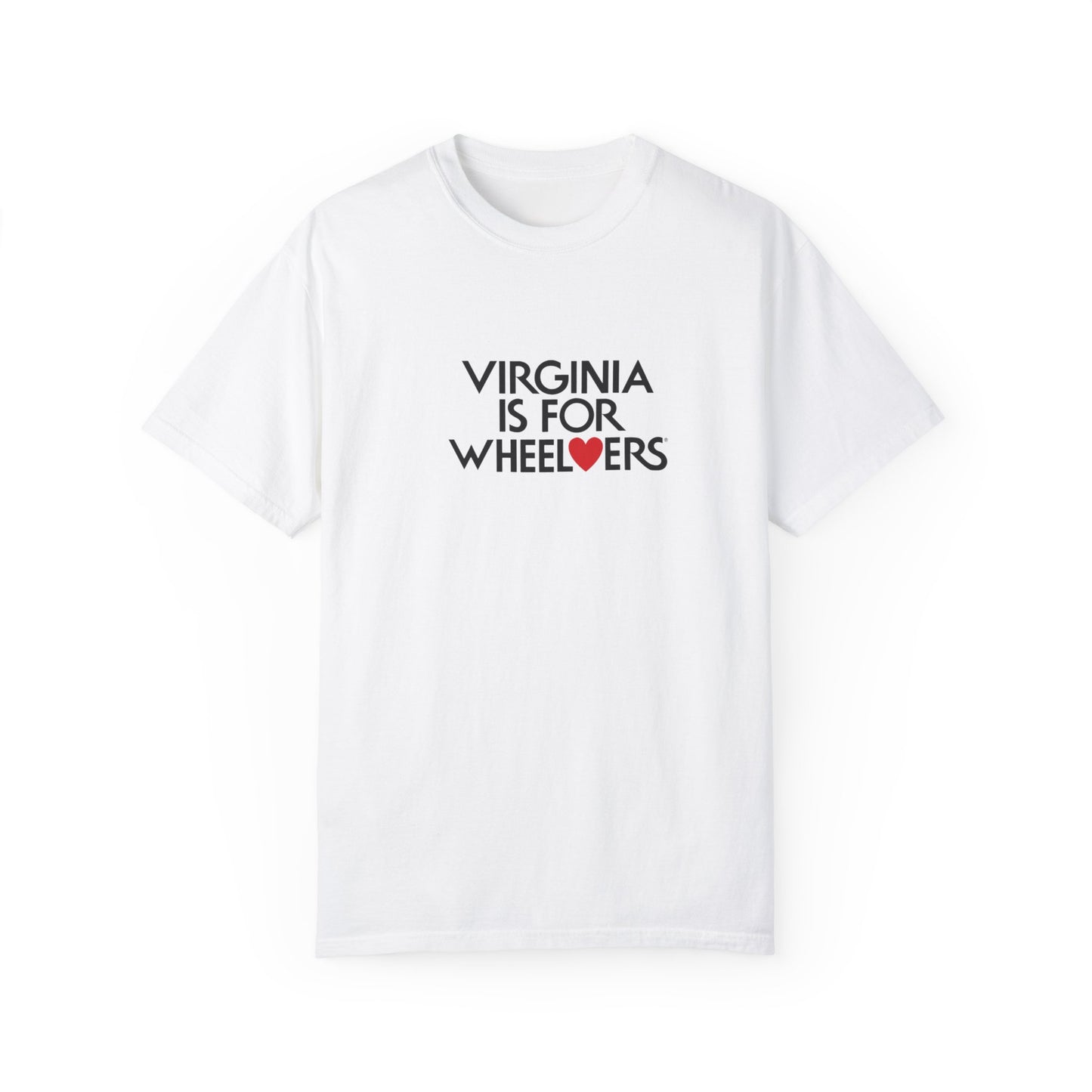 ᴡʜᴇᴇʟ ɴᴏᴠᴀ™ Unisex Virginia Is For Wheelers Comfort Colors Tee